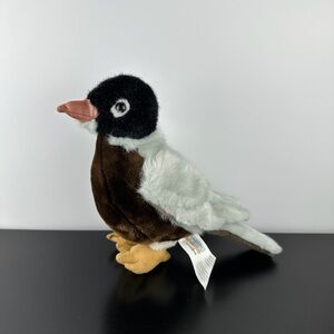 Animal Alley Toys R Us RARE Bird 9” Black Brown Gray Puffin Penguin Plush